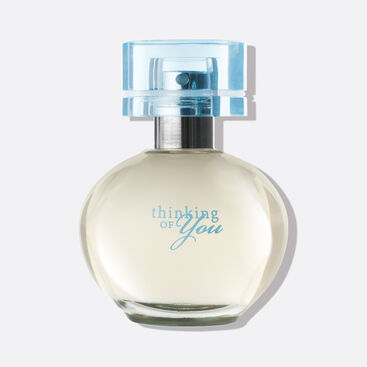 Bottle of Thinking of You&reg; Eau de Parfum on a plain background.